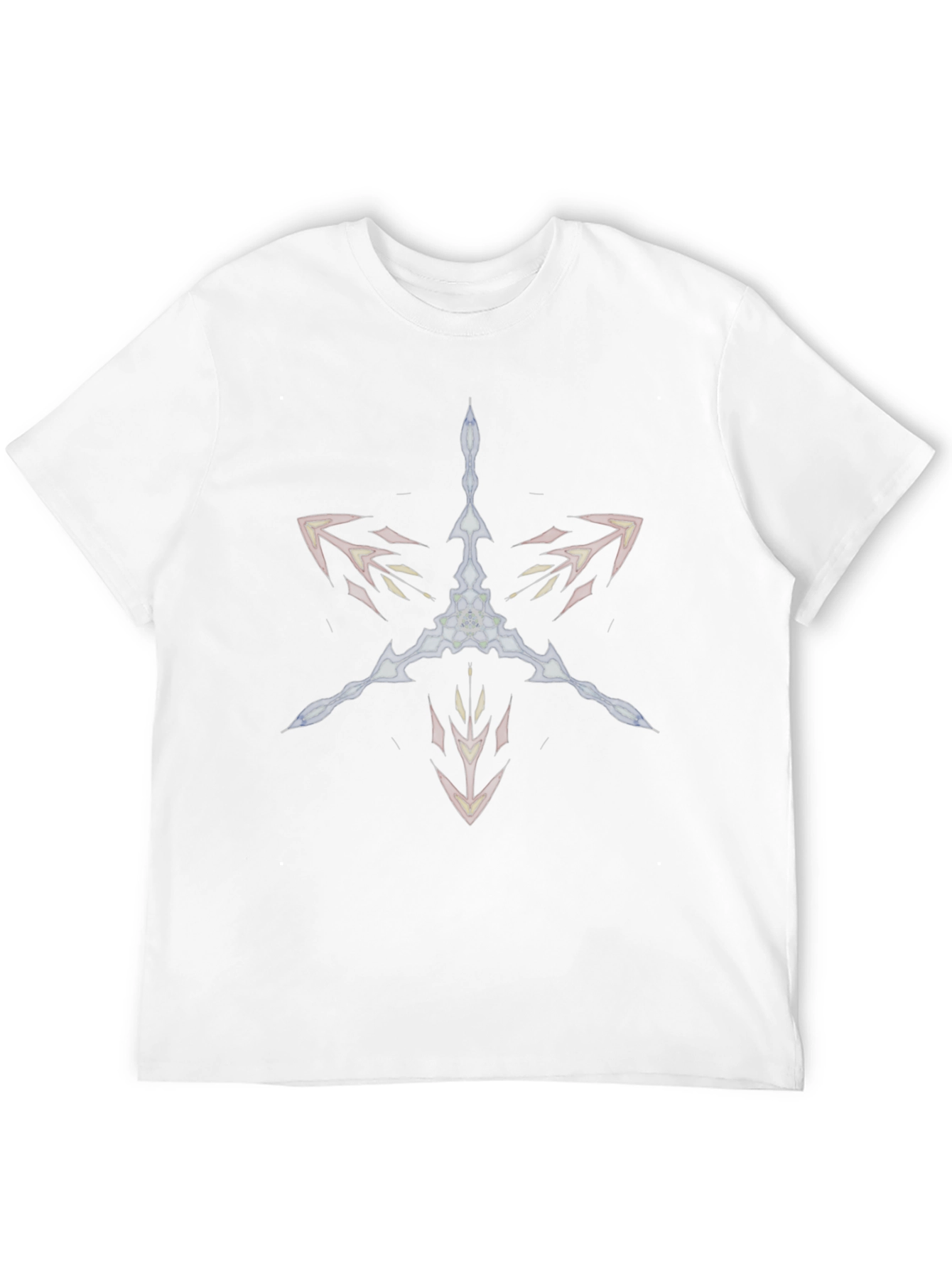 Abstract Arrow Star Black T-Shirt