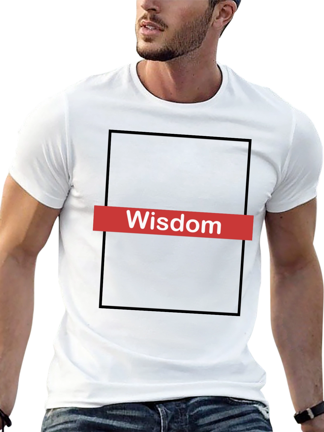 Wisdom Tee - Black Graphic Print T-Shirt