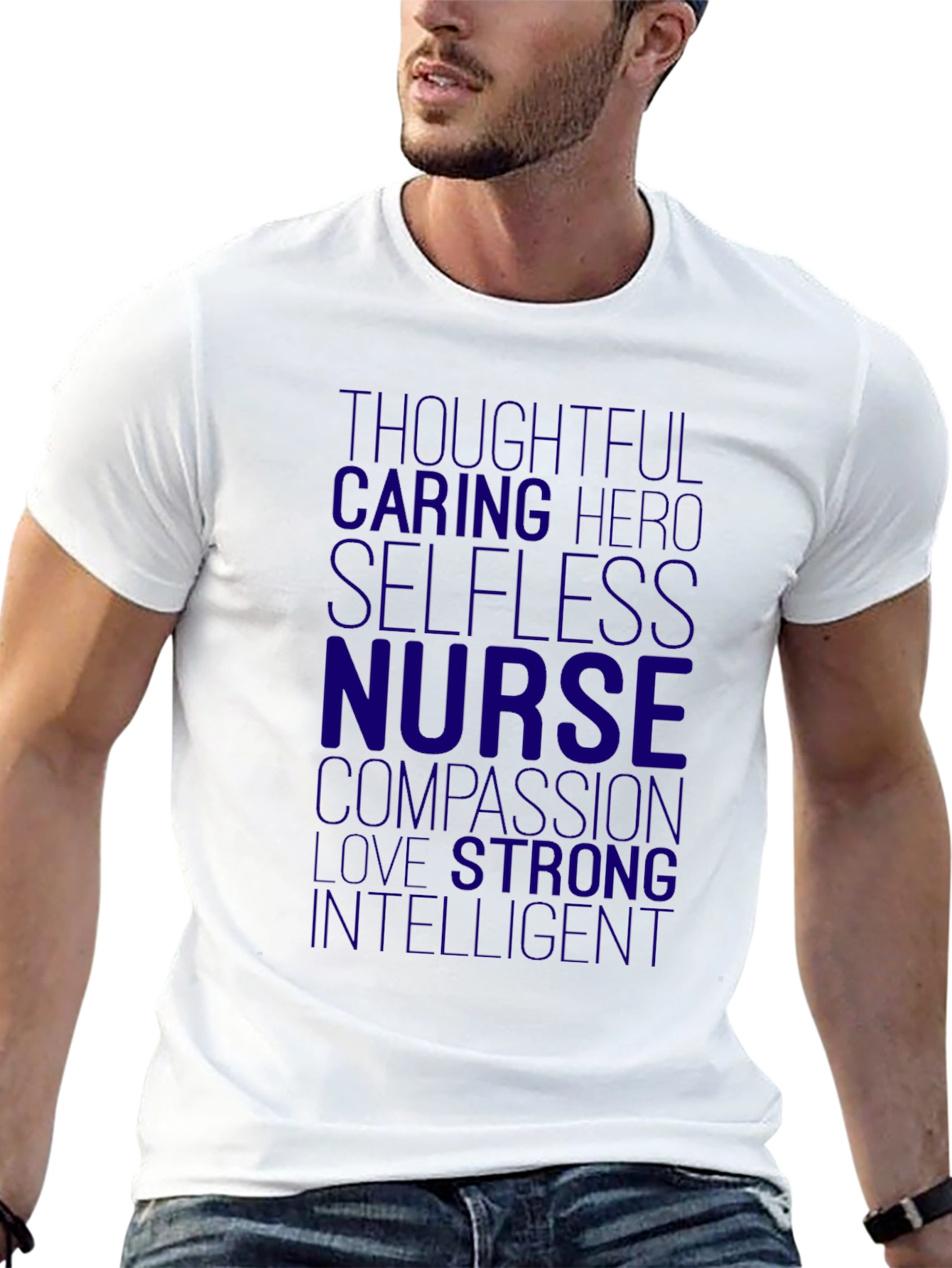 Nurse Hero T-Shirt - Thoughtful Caring Selfless