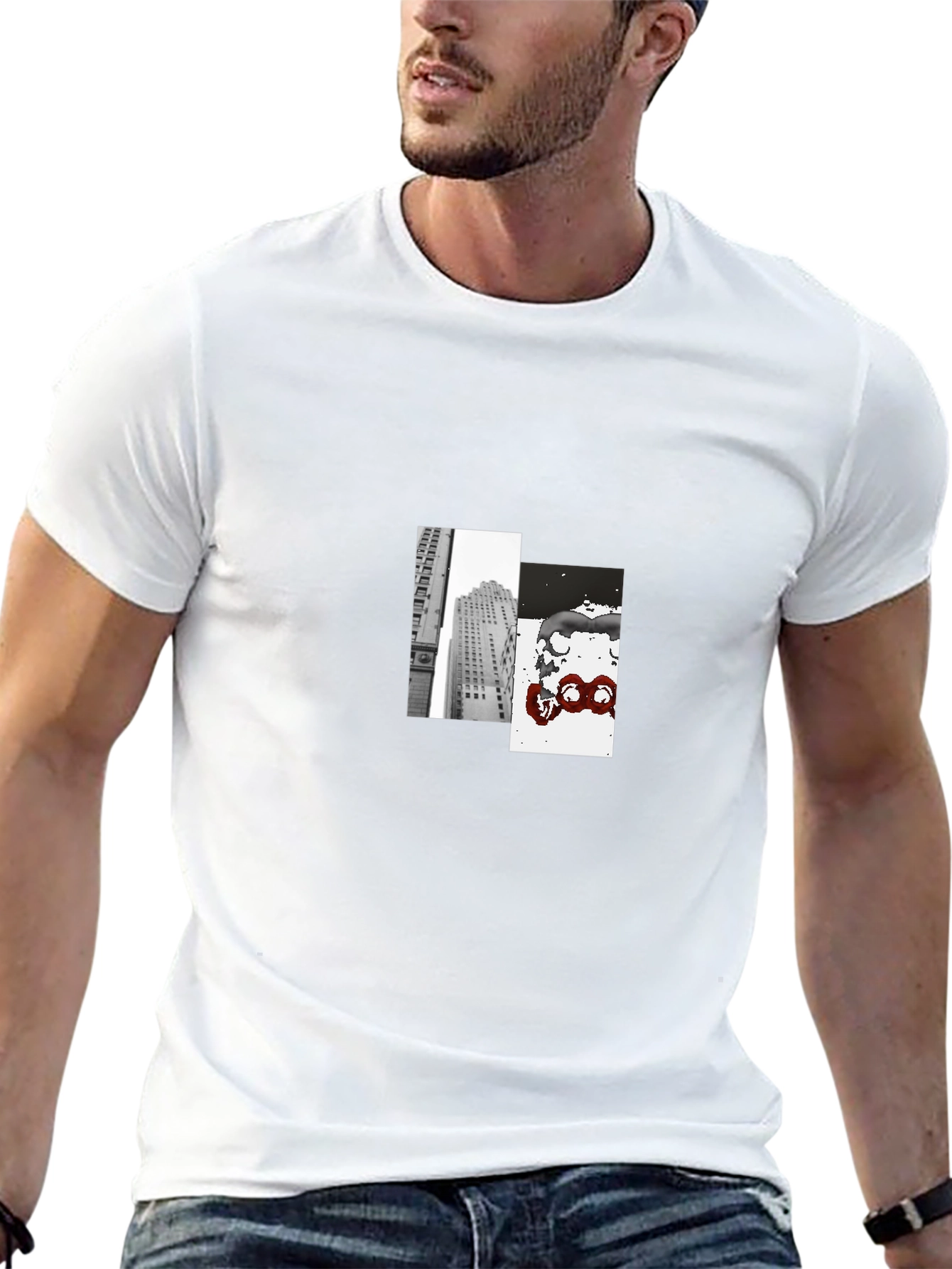 Urban Graphic Tee - Modern Black T-Shirt