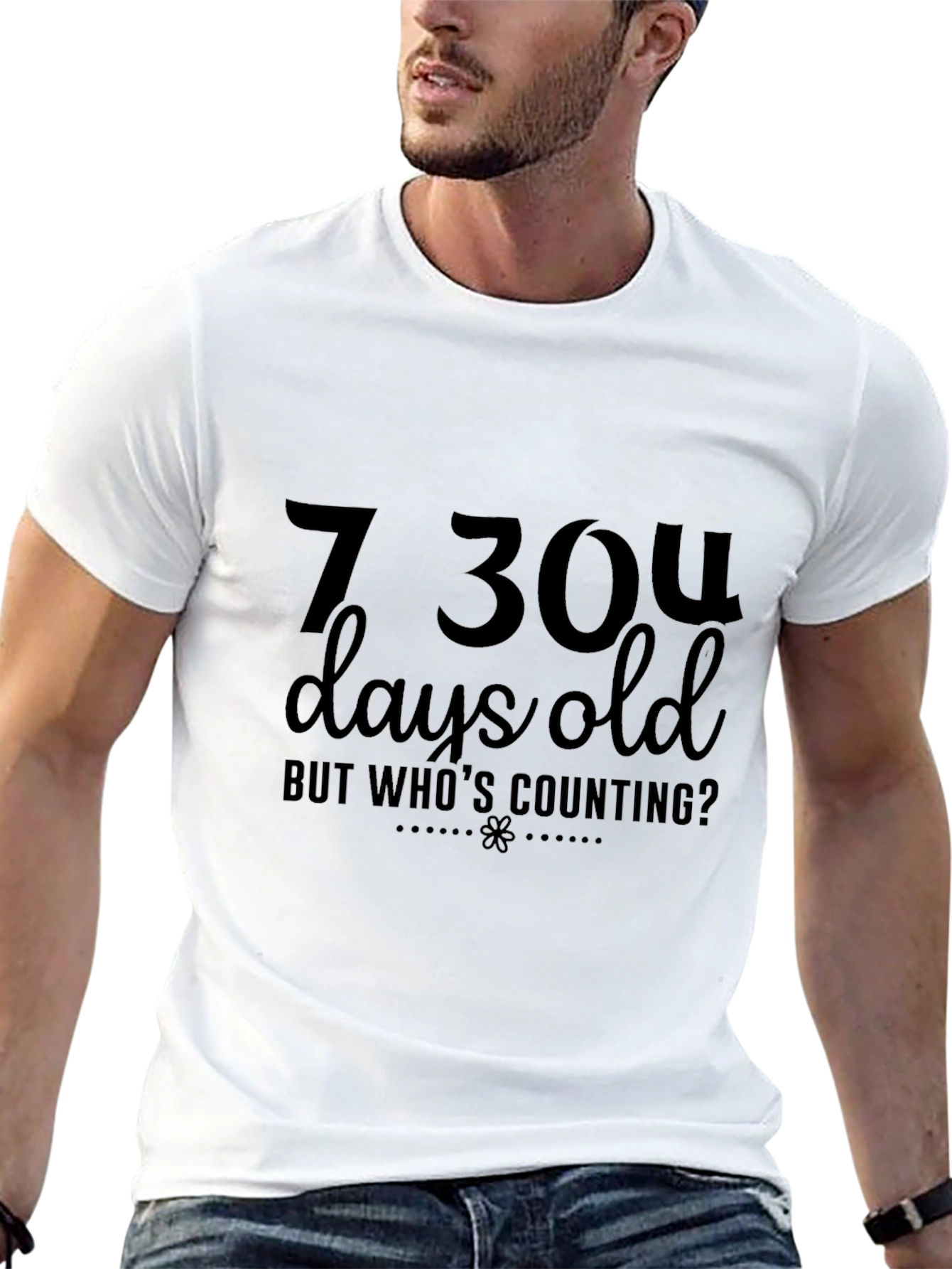 7304 Days Old T-Shirt: Funny Birthday Tee