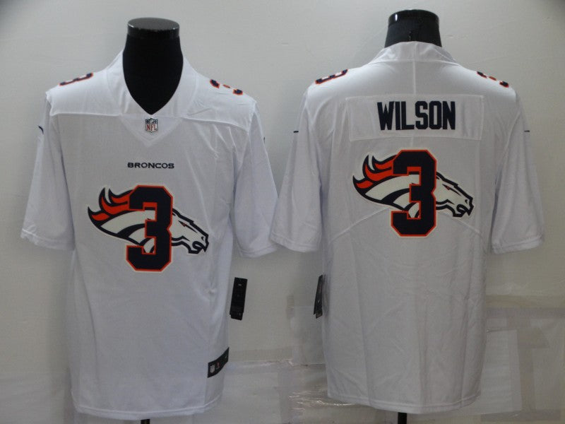 Men's Denver Broncos Russell Wilson #3 White Player Jerseys