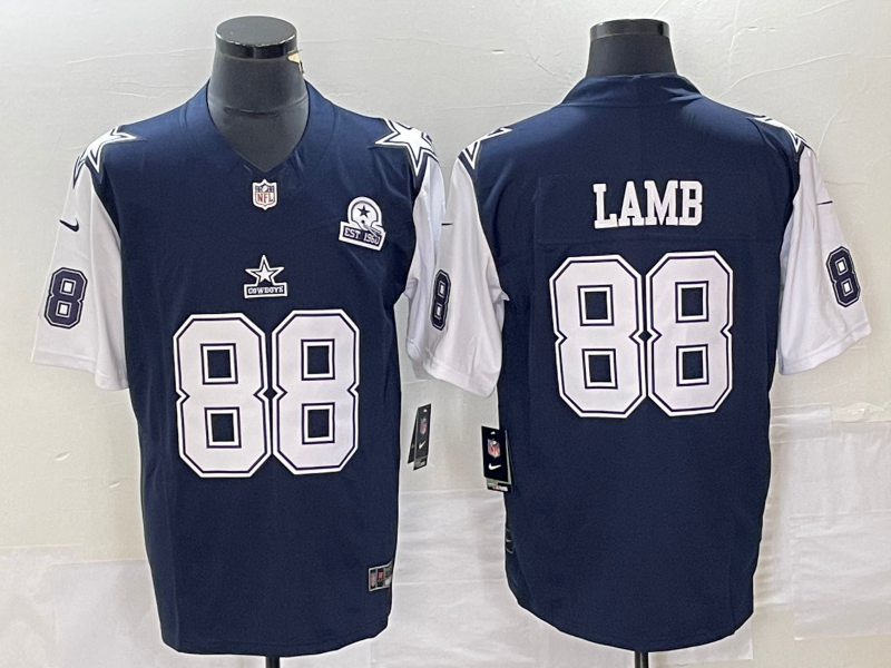 Men's Dallas Cowboys CeeDee Lamb #88 Navy Player Jerseys