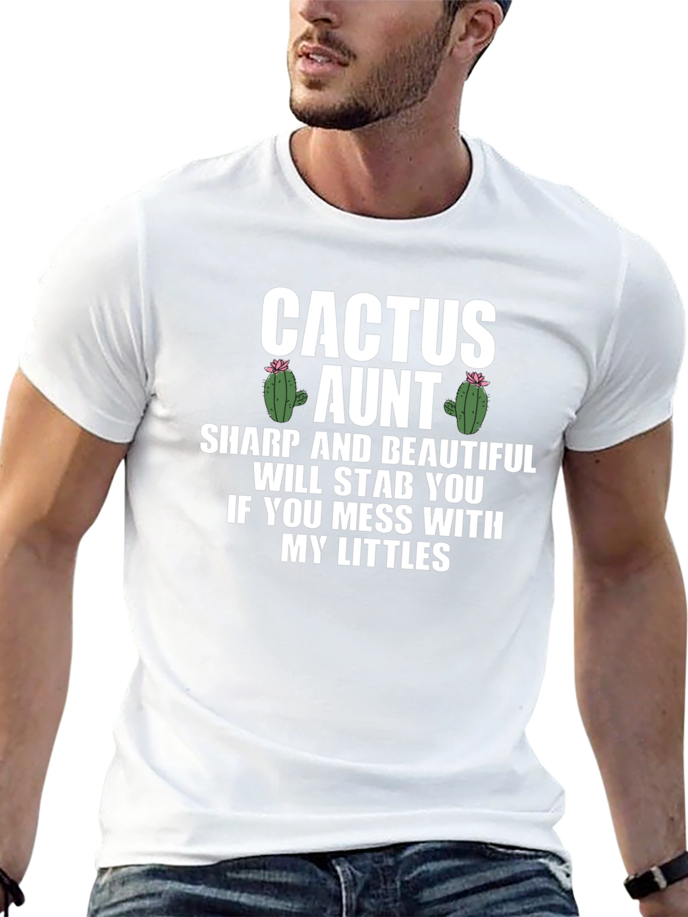Cactus Aunt T-Shirt - Sharp and Beautiful Auntie Tee
