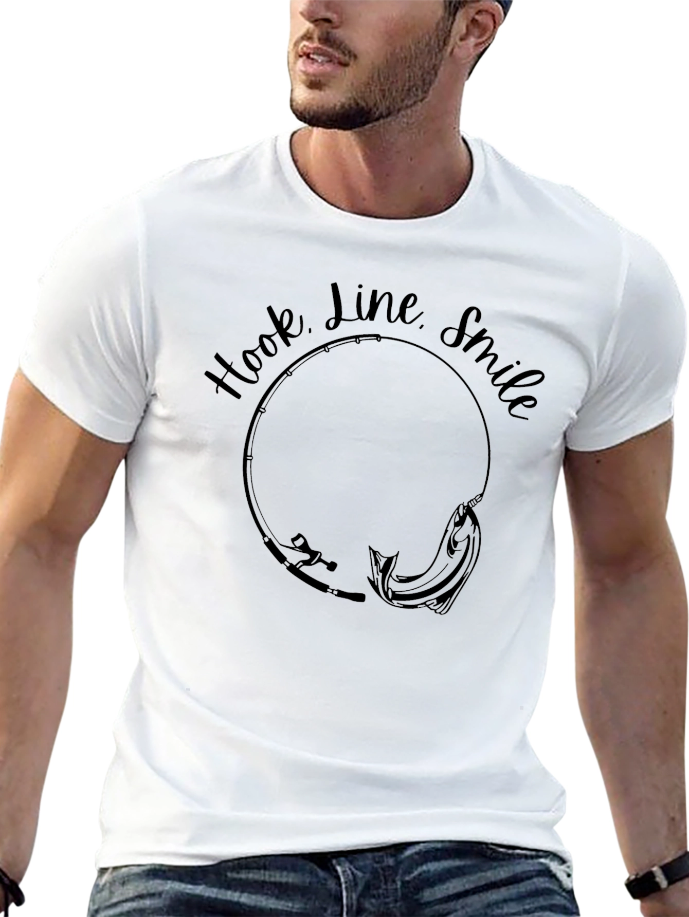 Hook Line Smile Fishing T-Shirt