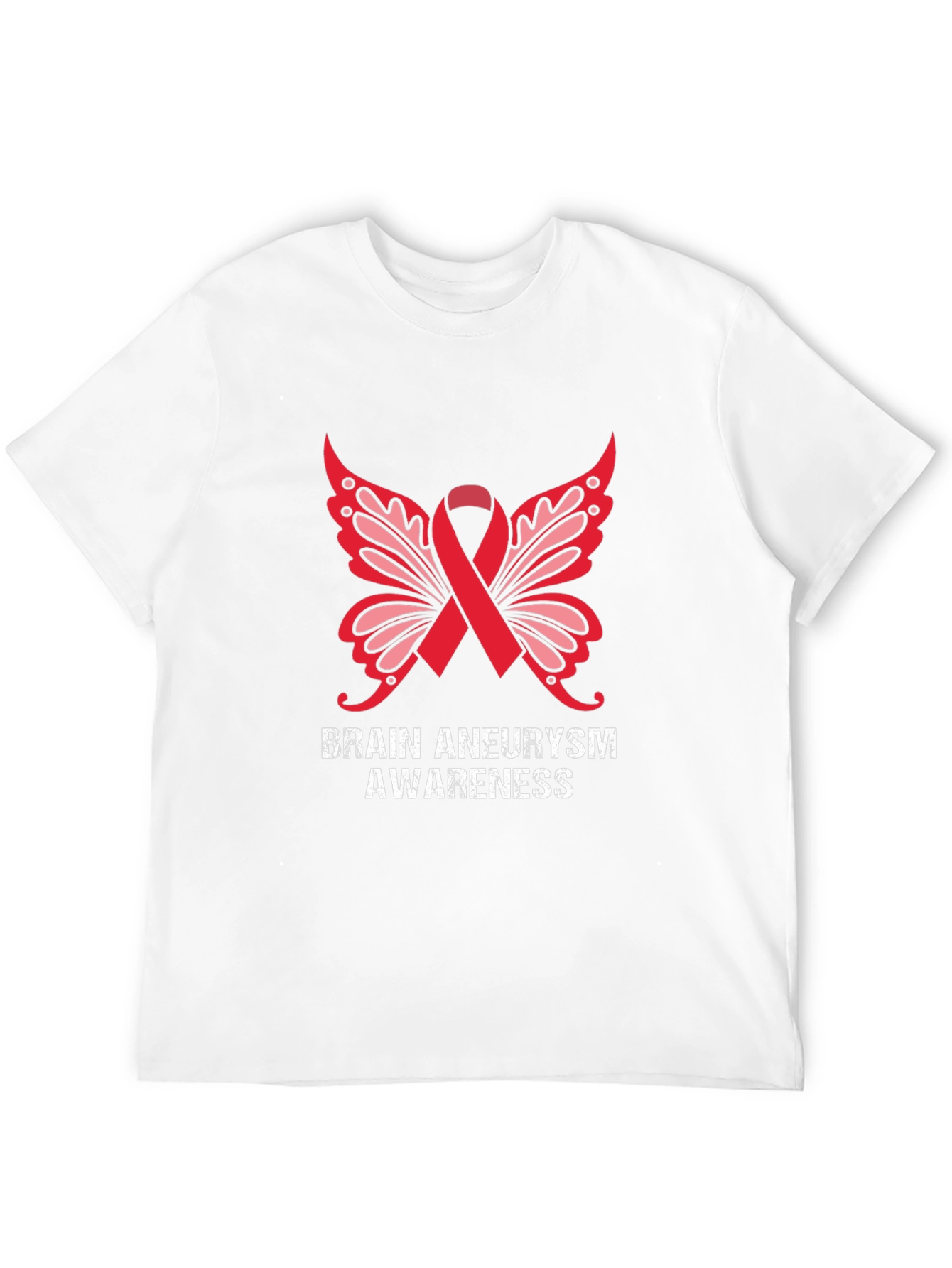 Brain Aneurysm Awareness Butterfly Ribbon T-Shirt