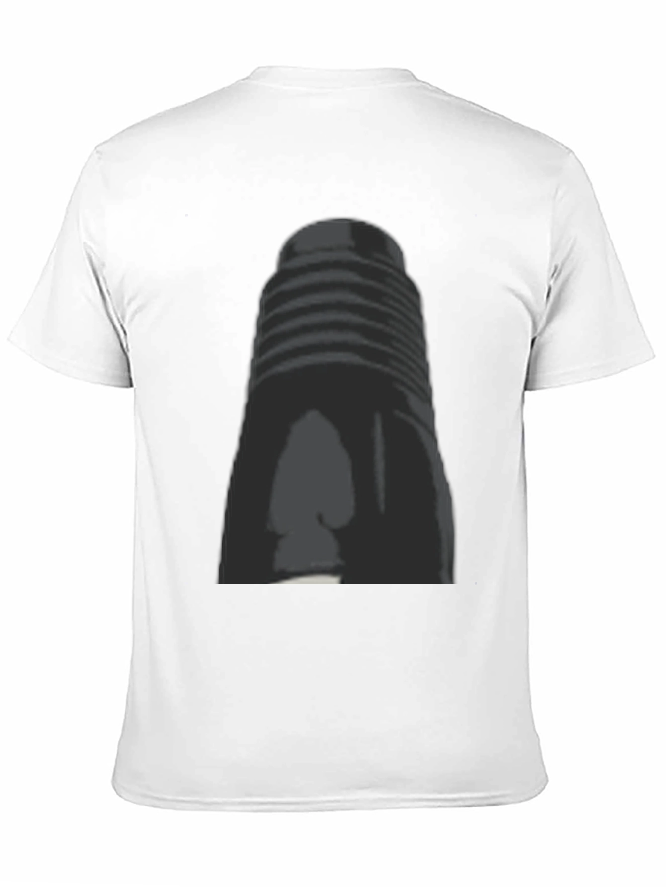Retro Style Tower Graphic Tee - Classic Black