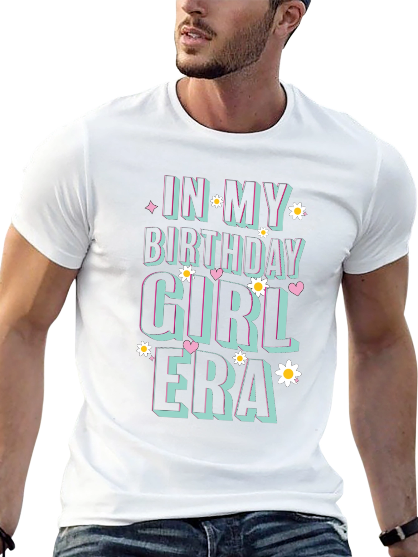 Birthday Girl Era Black Graphic T-Shirt