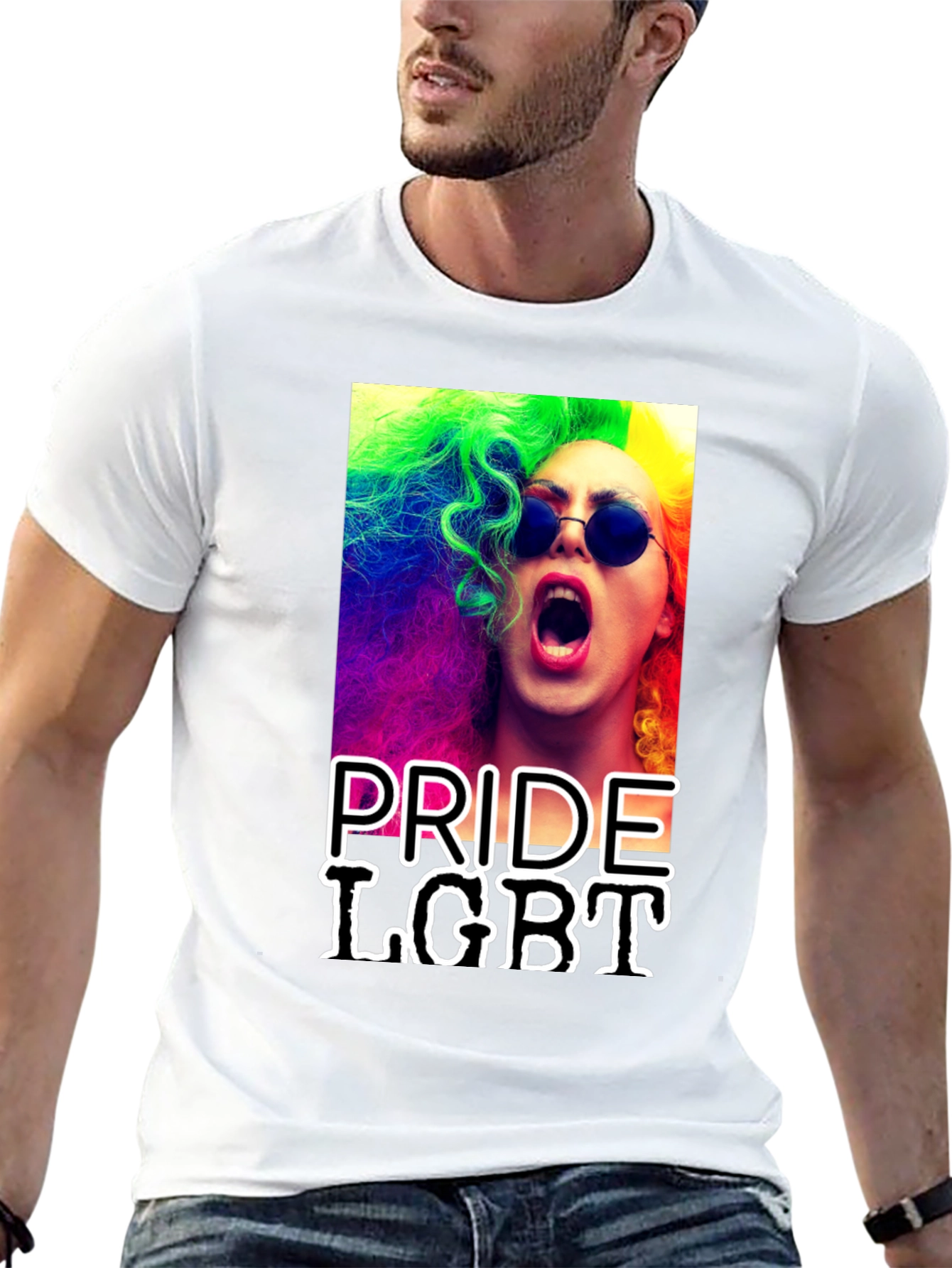 Pride LGBT Rainbow Hair T-Shirt