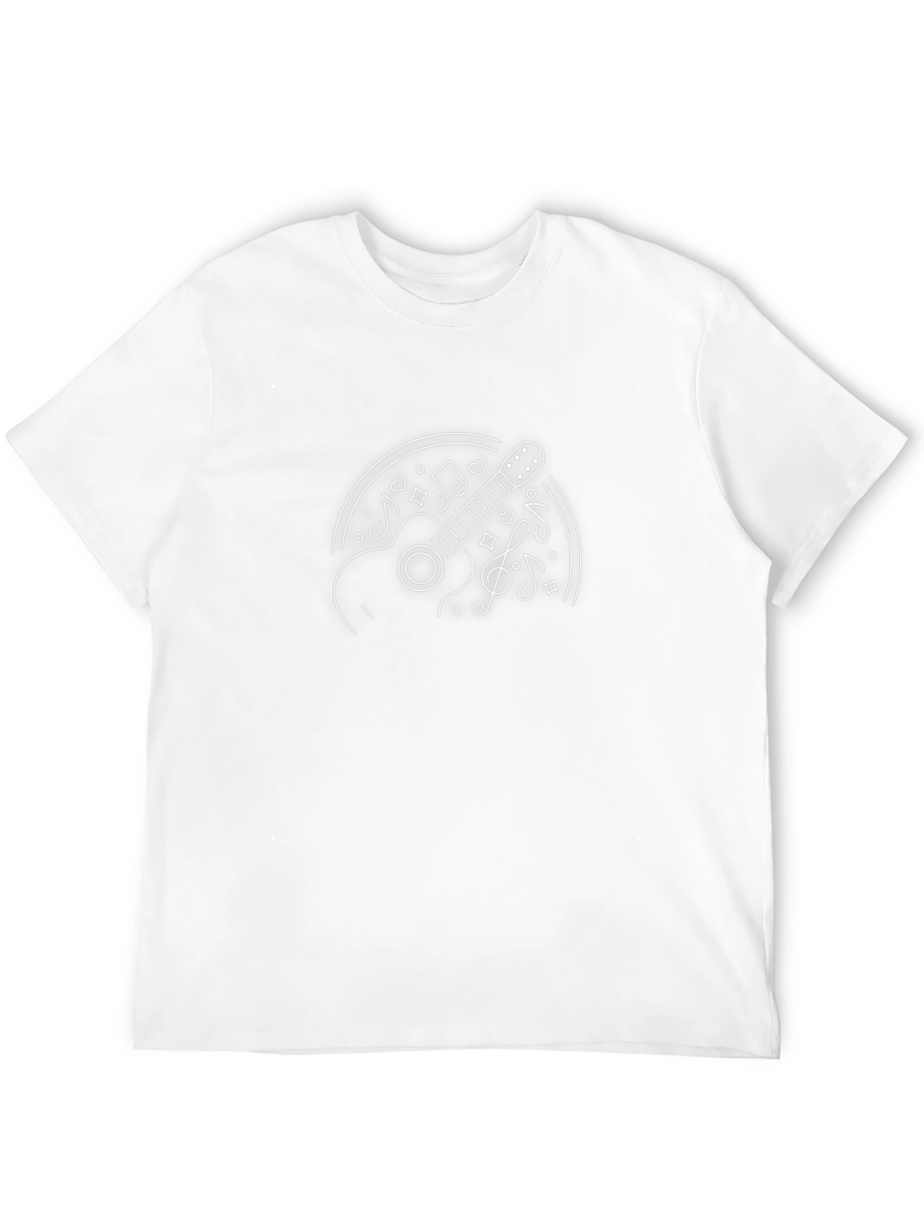 Guitar Music Graphic T-Shirt - Casual Style