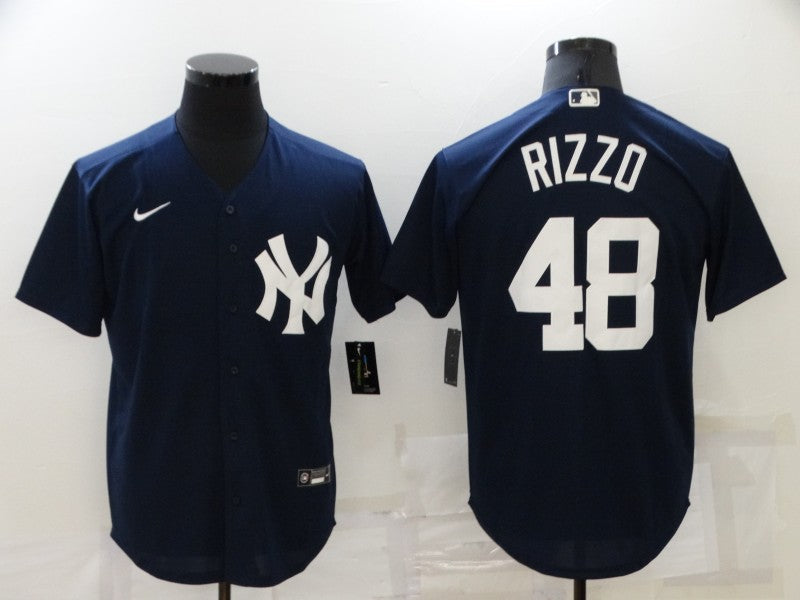 Men's New York Yankees Anthony Rizzo #48 Navy Replica Baseball Jerseys
