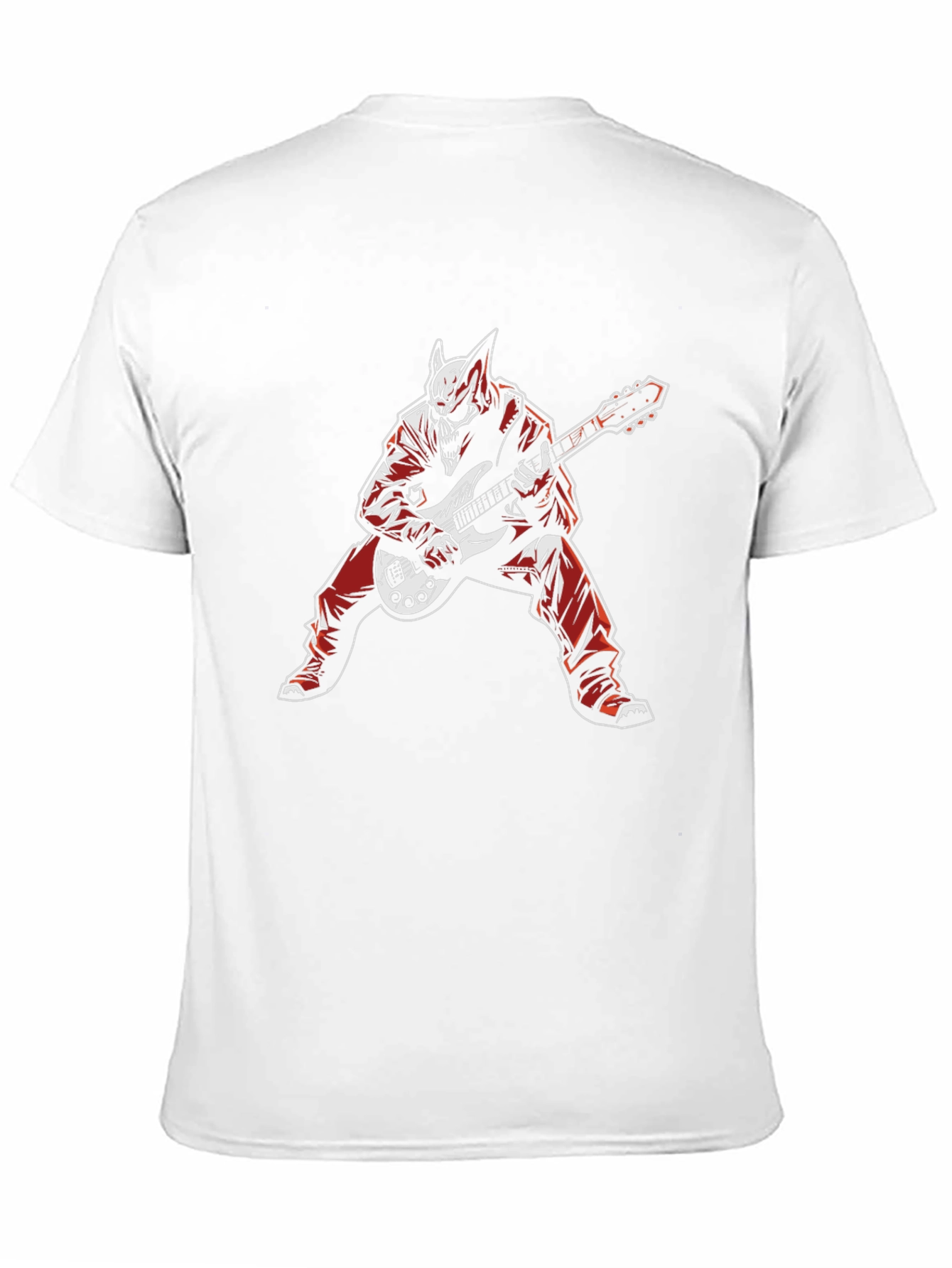 Skull Guitar Player Graphic Tee
