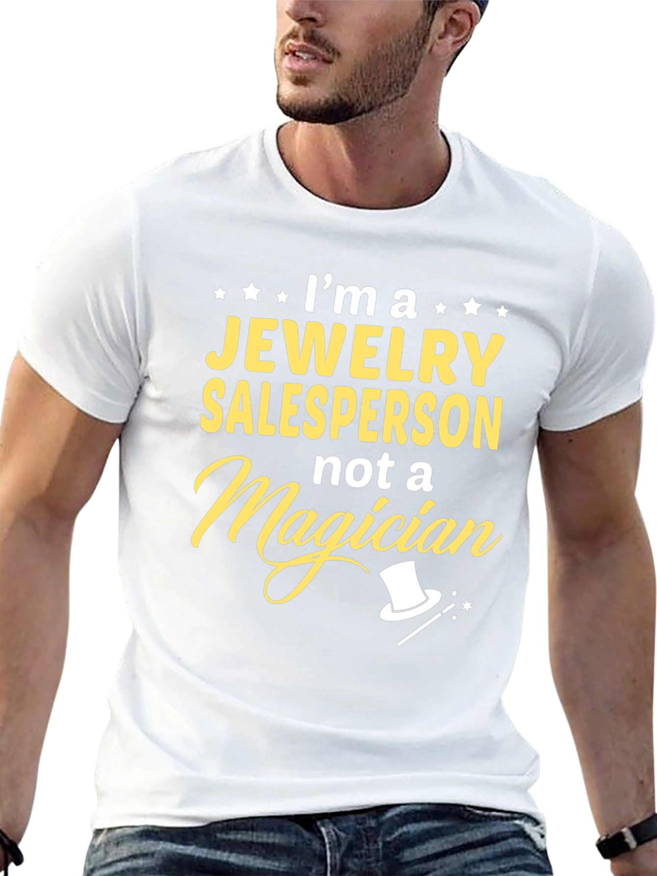 Jewelry Salesperson T-Shirt - Not a Magician Funny Tee