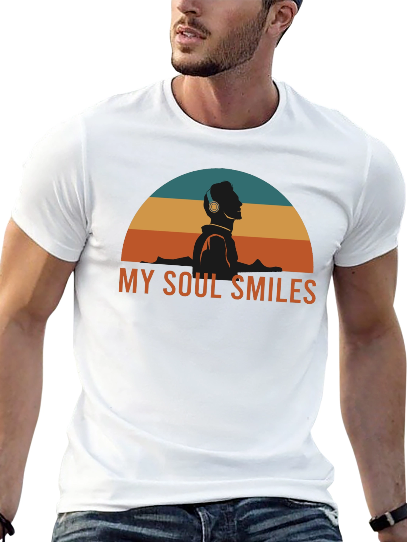My Soul Smiles Graphic Tee - Music Lover Shirt