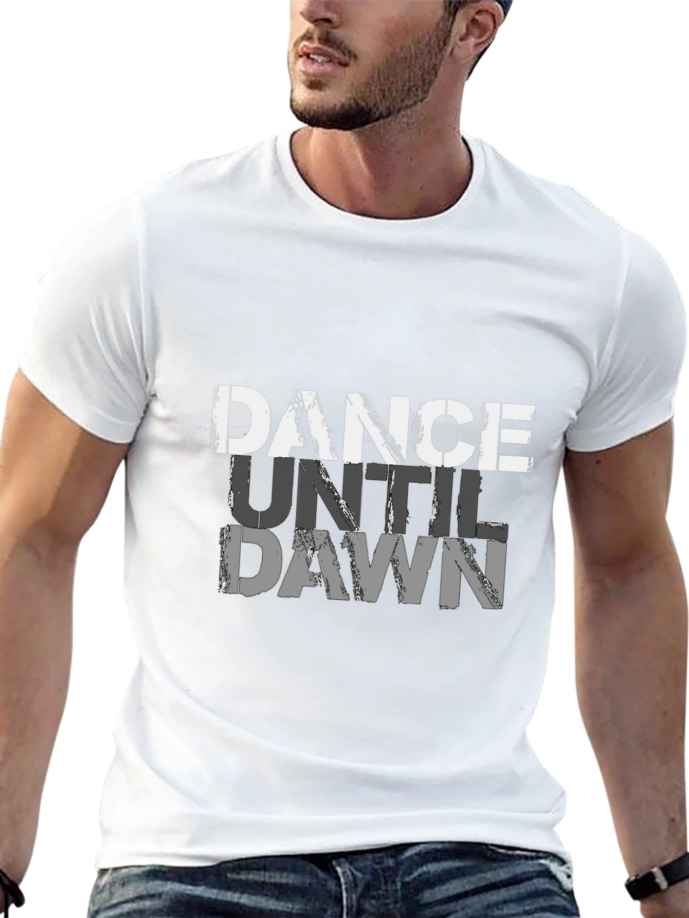 Dance Until Dawn Graphic Tee - Black