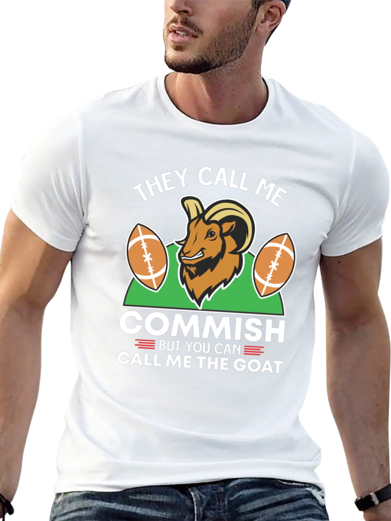 They Call Me Commish Goat Graphic Tee