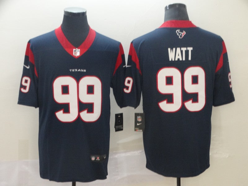Men's Houston Texans J.J. Watt #99 Navy Game Player Jerseys