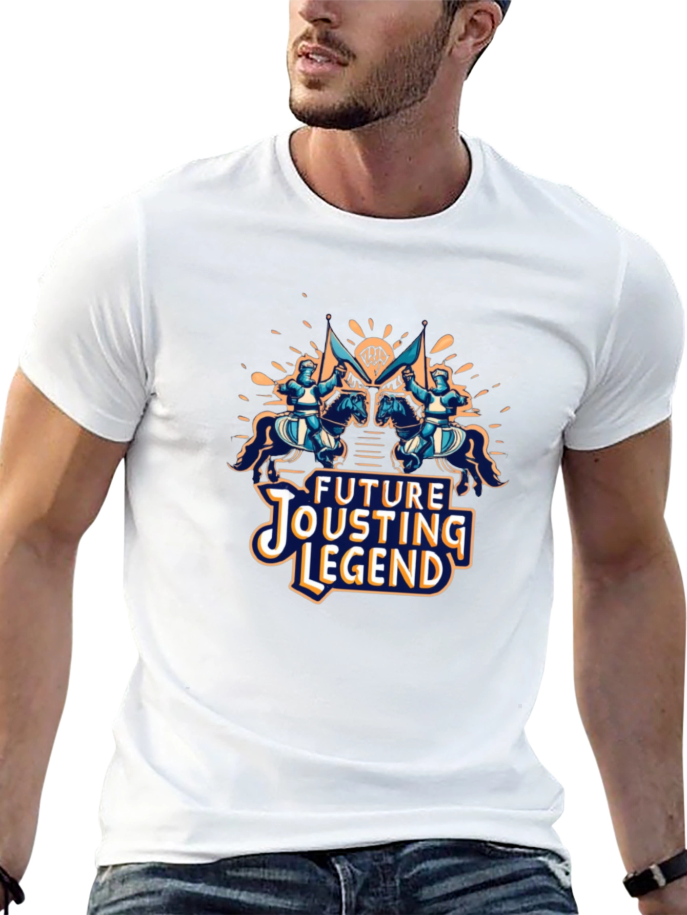 Future Jousting Legend Black T-Shirt