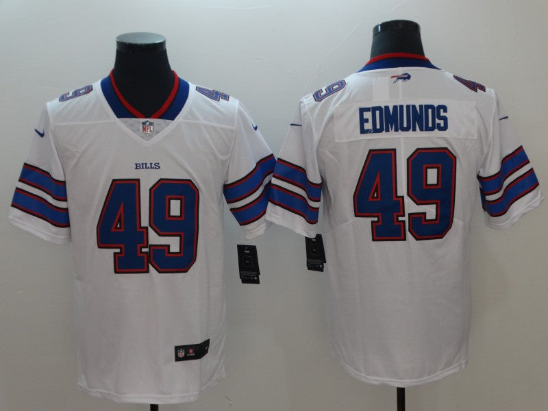 Men's Buffalo Bills Tremaine Edmunds #49 White Game Player Jerseys