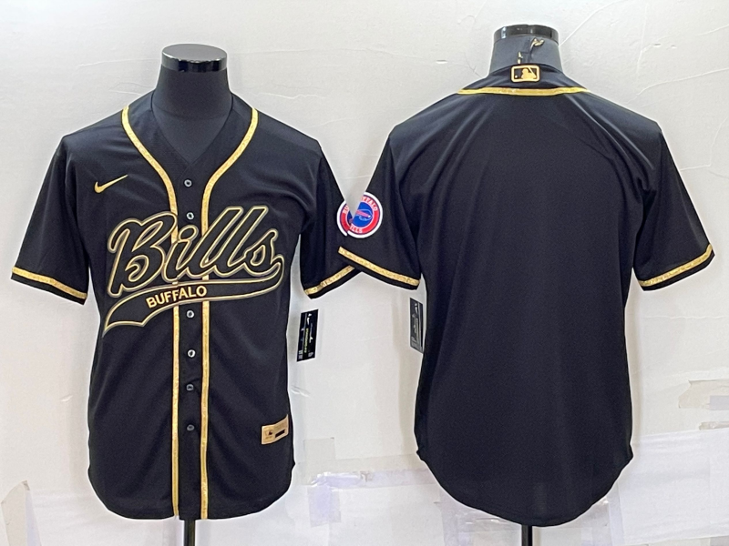 Men's Buffalo Bills Black Blank Jerseys