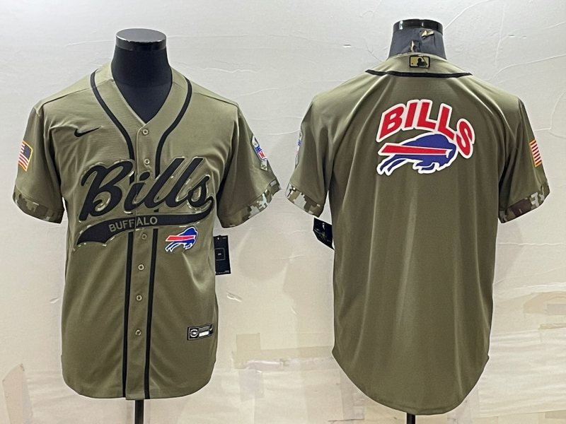 Men's Buffalo Bills Olive 2022 Salute To Service Limited Jerseys