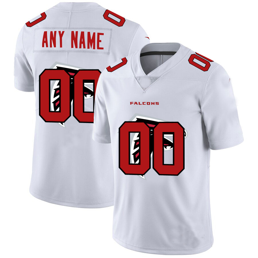 Custom1 Atlanta Falcons White Team Big Logo Vapor Untouchable Limited Jerseys Stitched American Football Jerseys