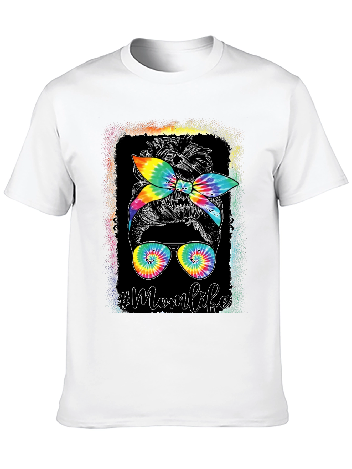 Mom Life Tie Dye Graphic Tee