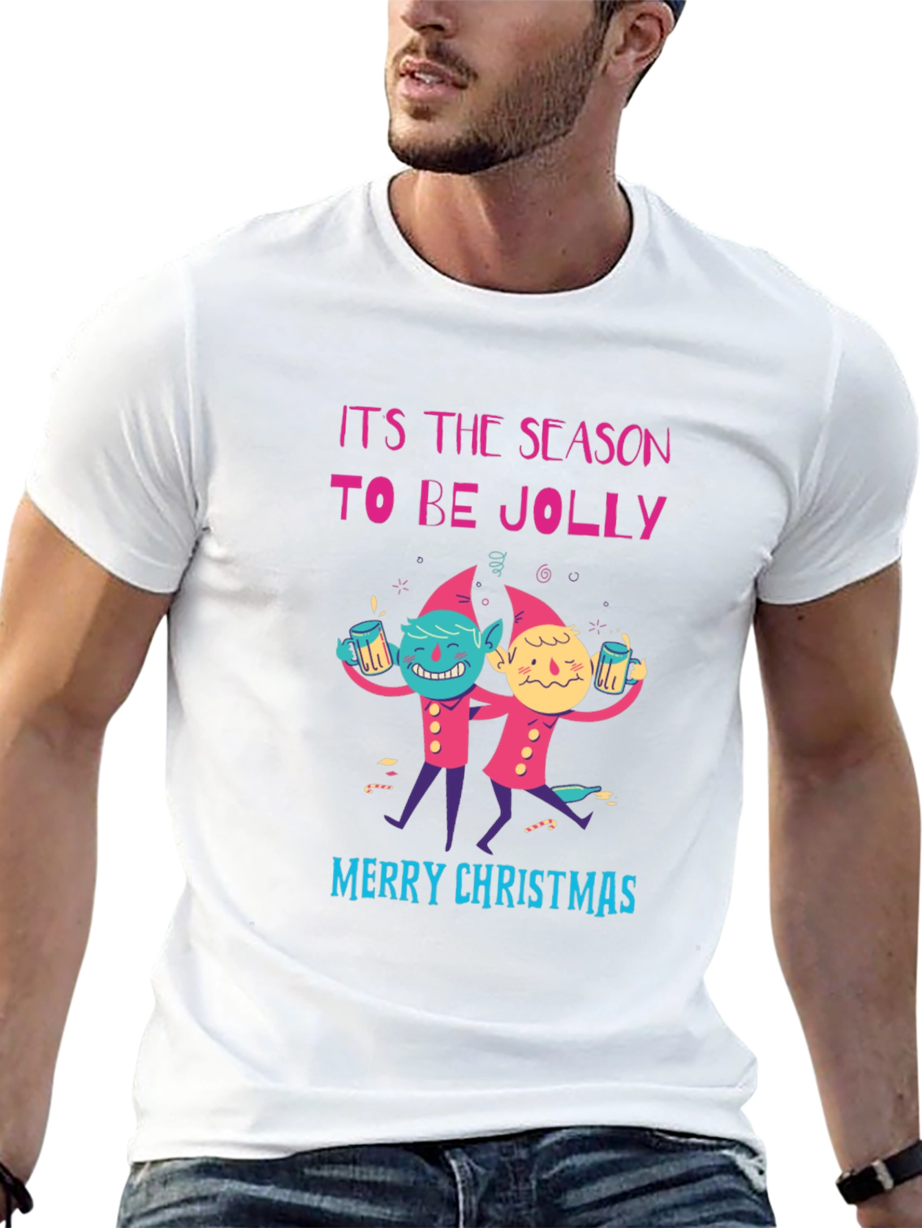 Festive Christmas T-Shirt: Season to be Jolly