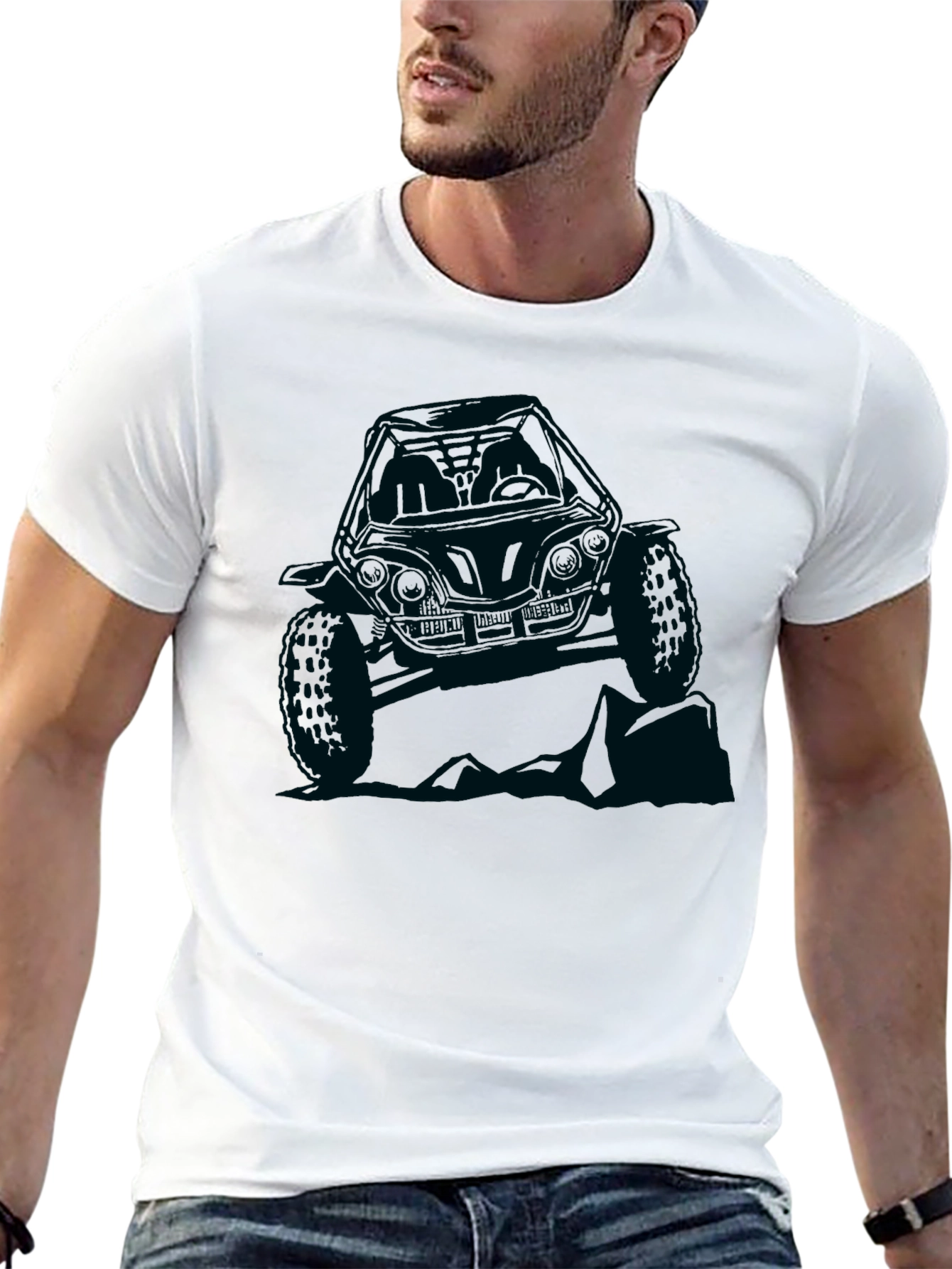 Off-Road Buggy Graphic T-Shirt - Black