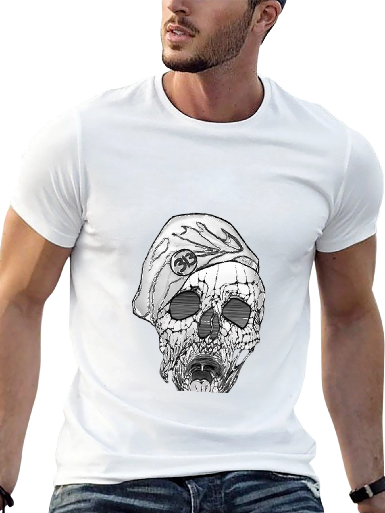 Skull Graphic T-Shirt - Cool Streetwear