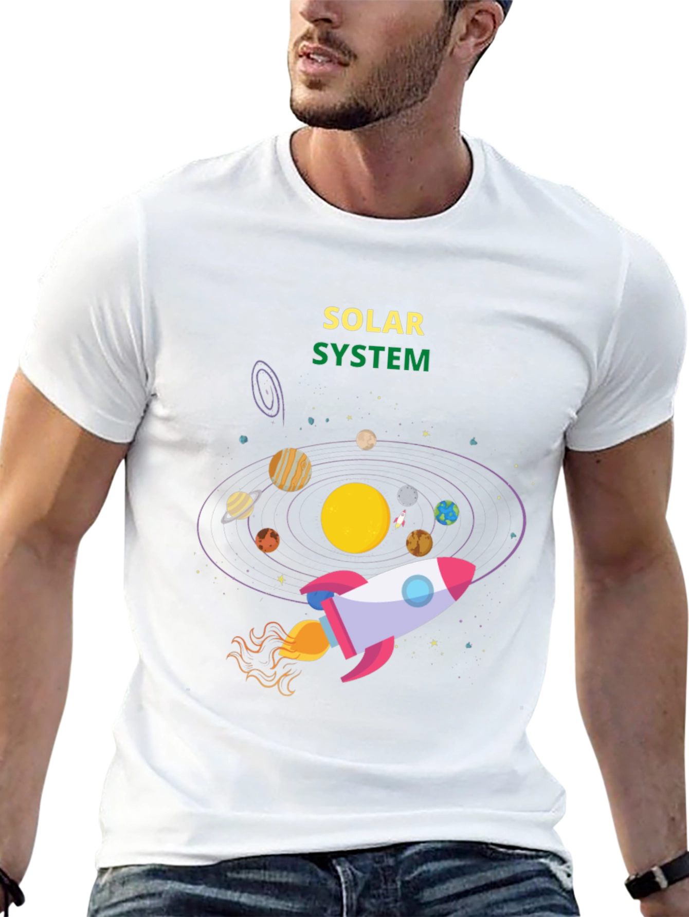 Solar System Rocket T-Shirt