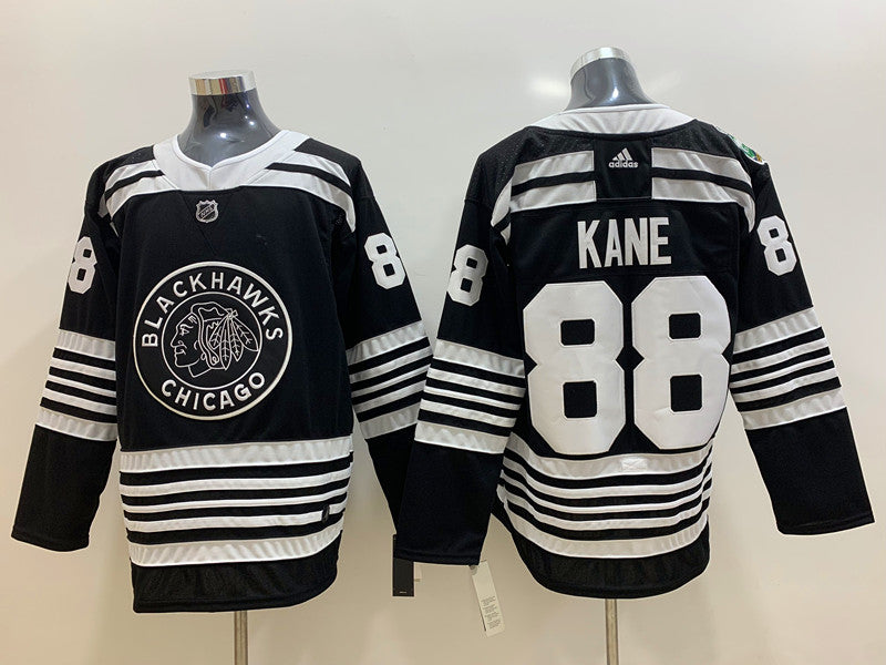 Men's Chicago Blackhawks Patrick Kane #88 Black Player Jerseys