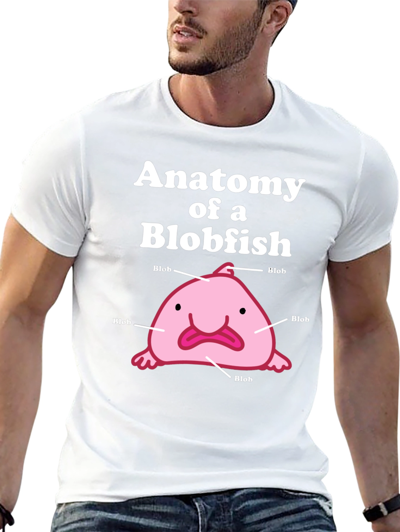 Anatomy of a Blobfish Graphic T-Shirt