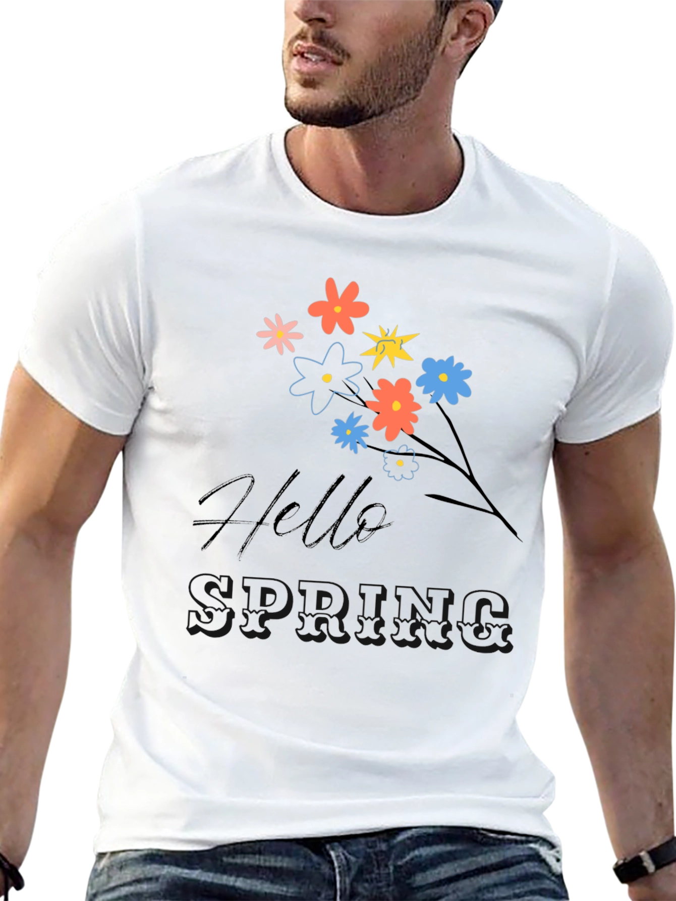 Hello Spring Graphic T-Shirt