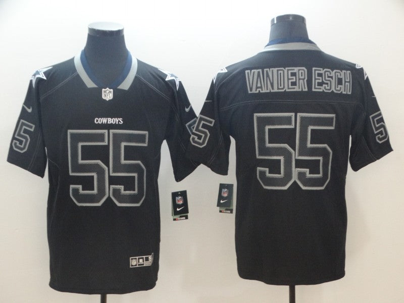 Men's Dallas Cowboys Leighton Vander Esch #55 Black Alternate Player Jerseys