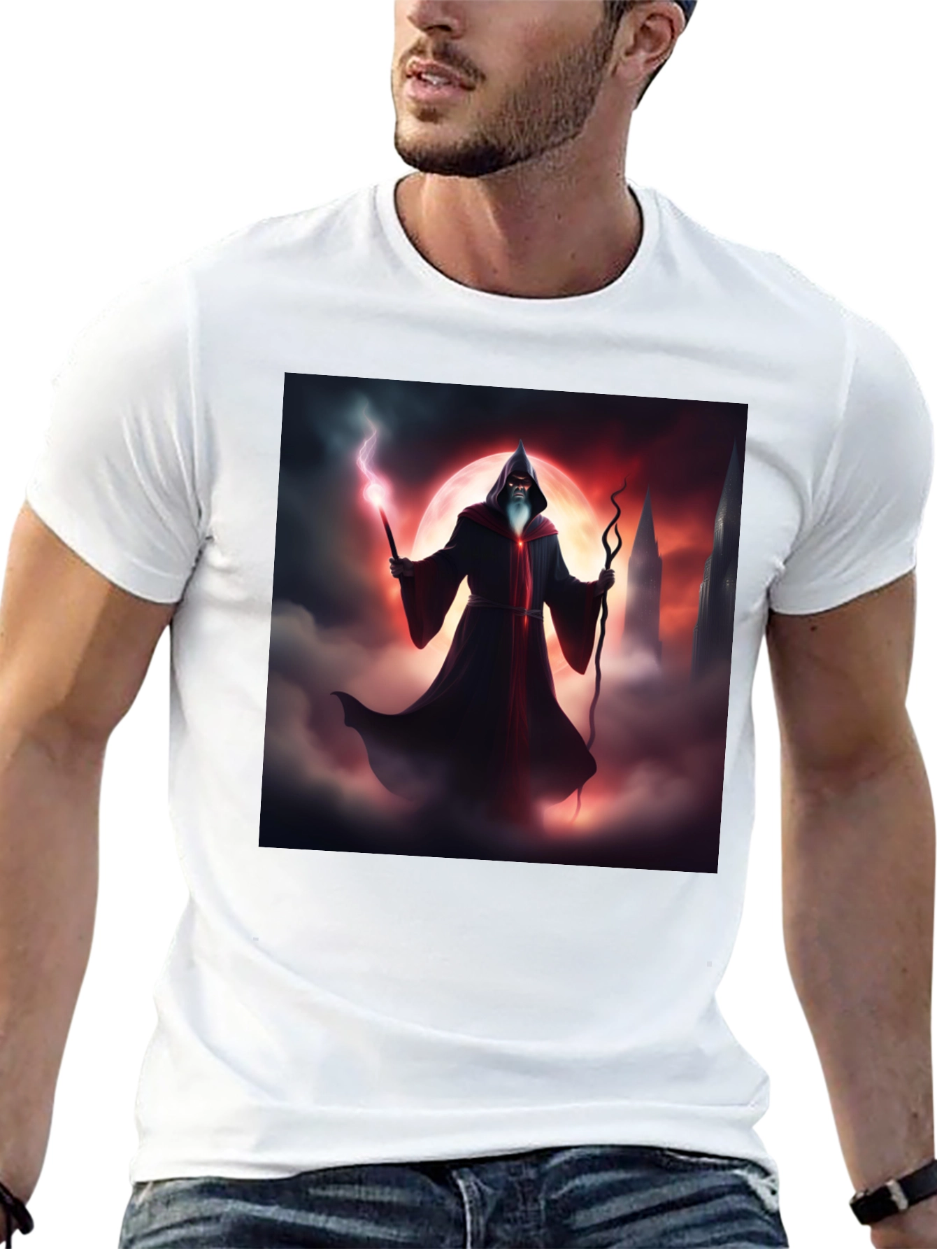 Wizard Graphic Black T-Shirt
