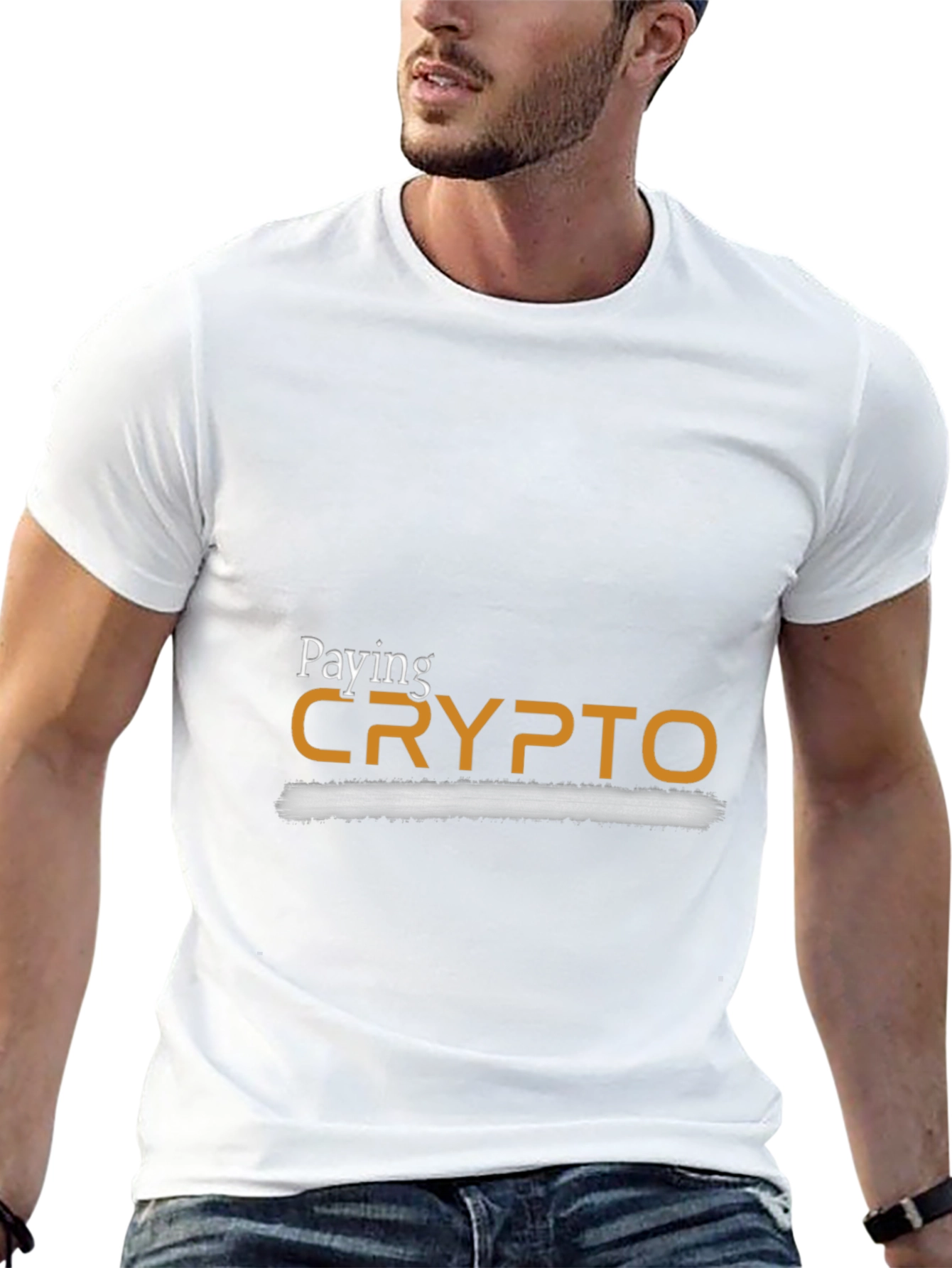 Paying Crypto Black T-Shirt