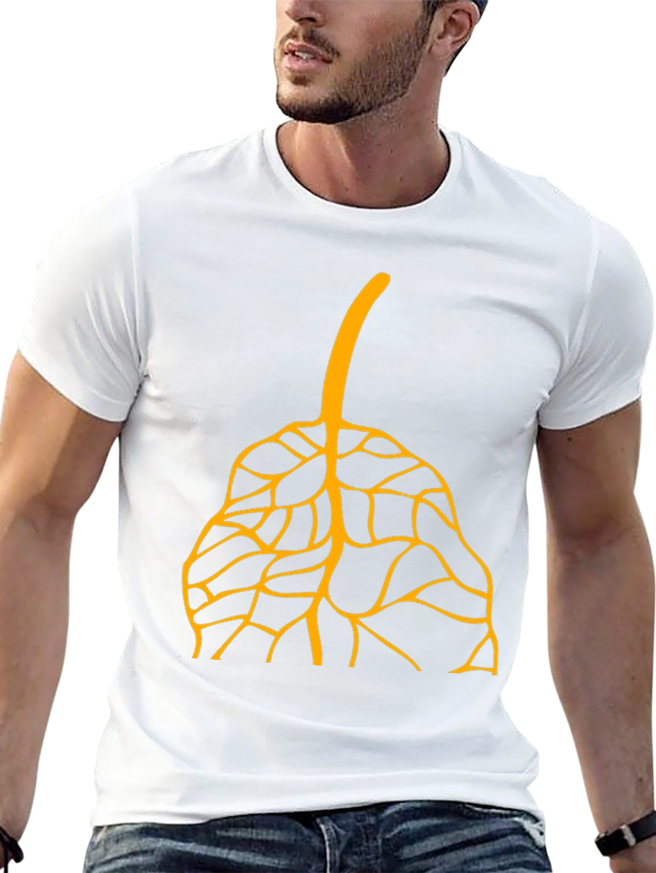 Leaf Graphic T-Shirt - Stylish and Unique