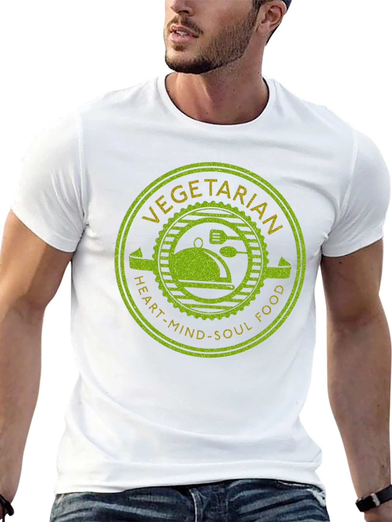 Vegetarian Heart-Mind-Soul Food T-Shirt