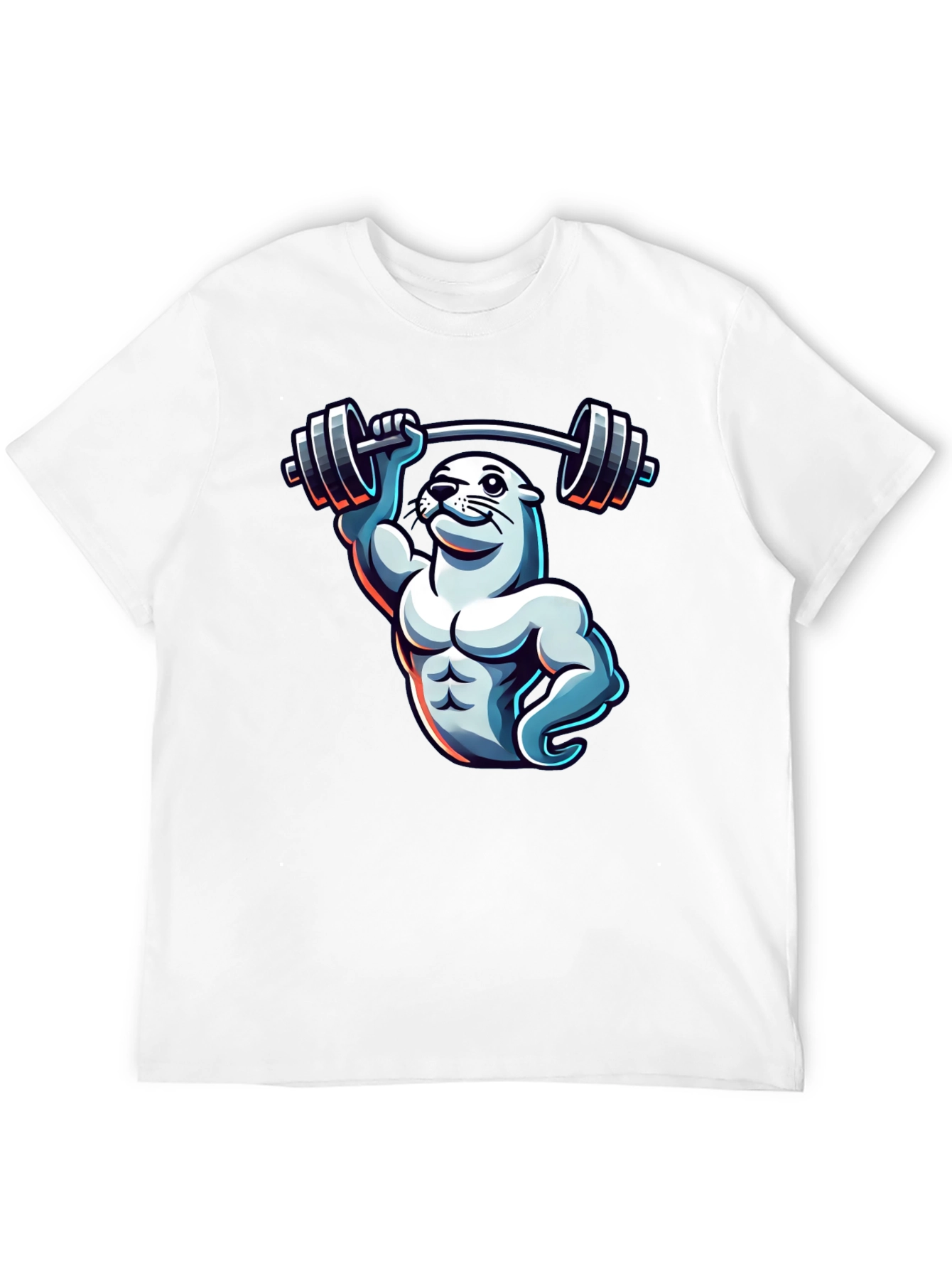 Seal Lifting Weights T-Shirt - Gym Beast Mode