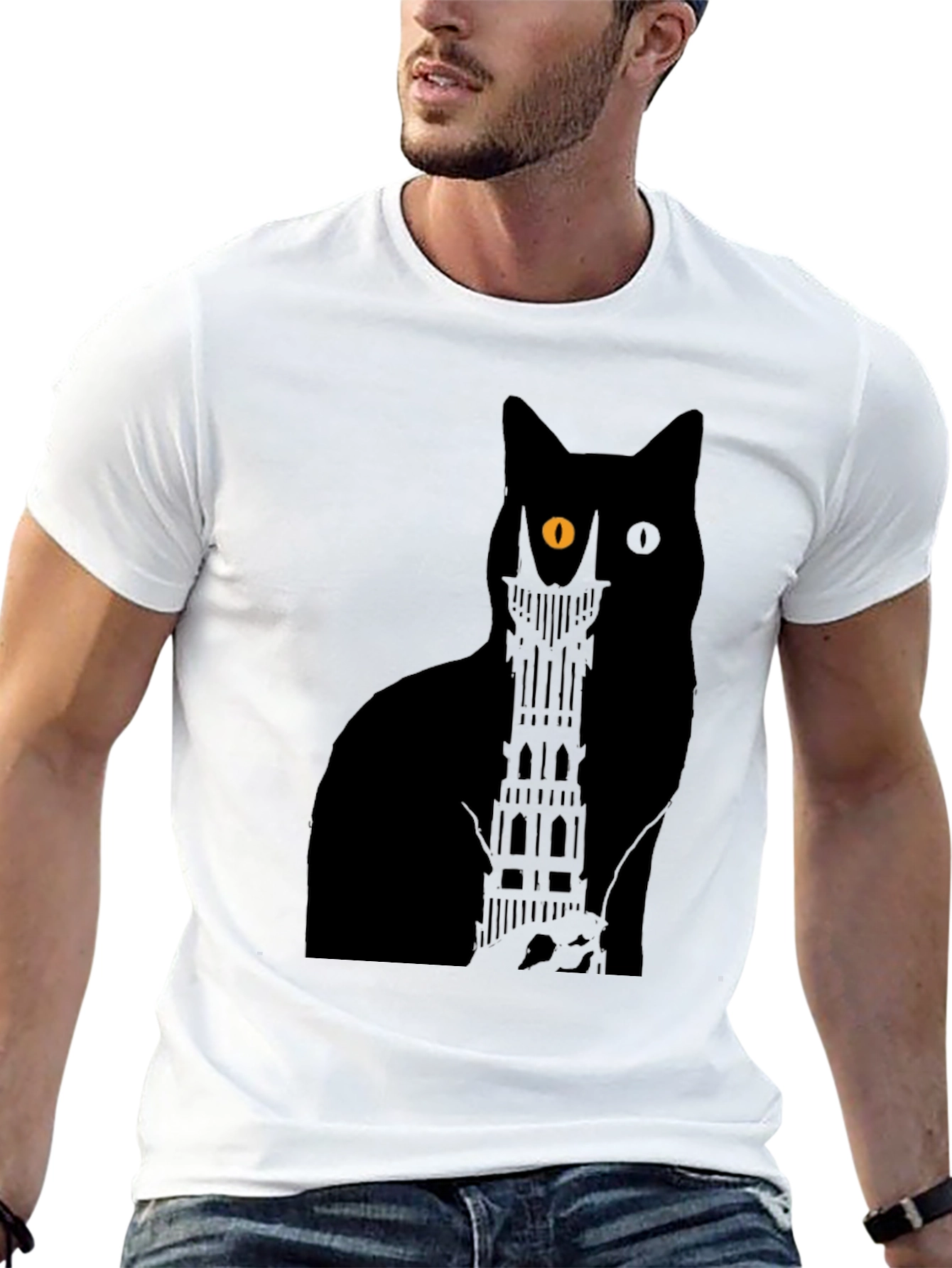 Black Cat Tower T-Shirt