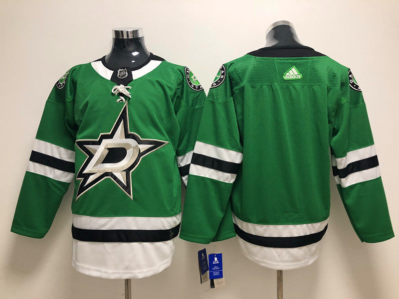 Men's Dallas Stars Green Breakaway Home Blank Jerseys