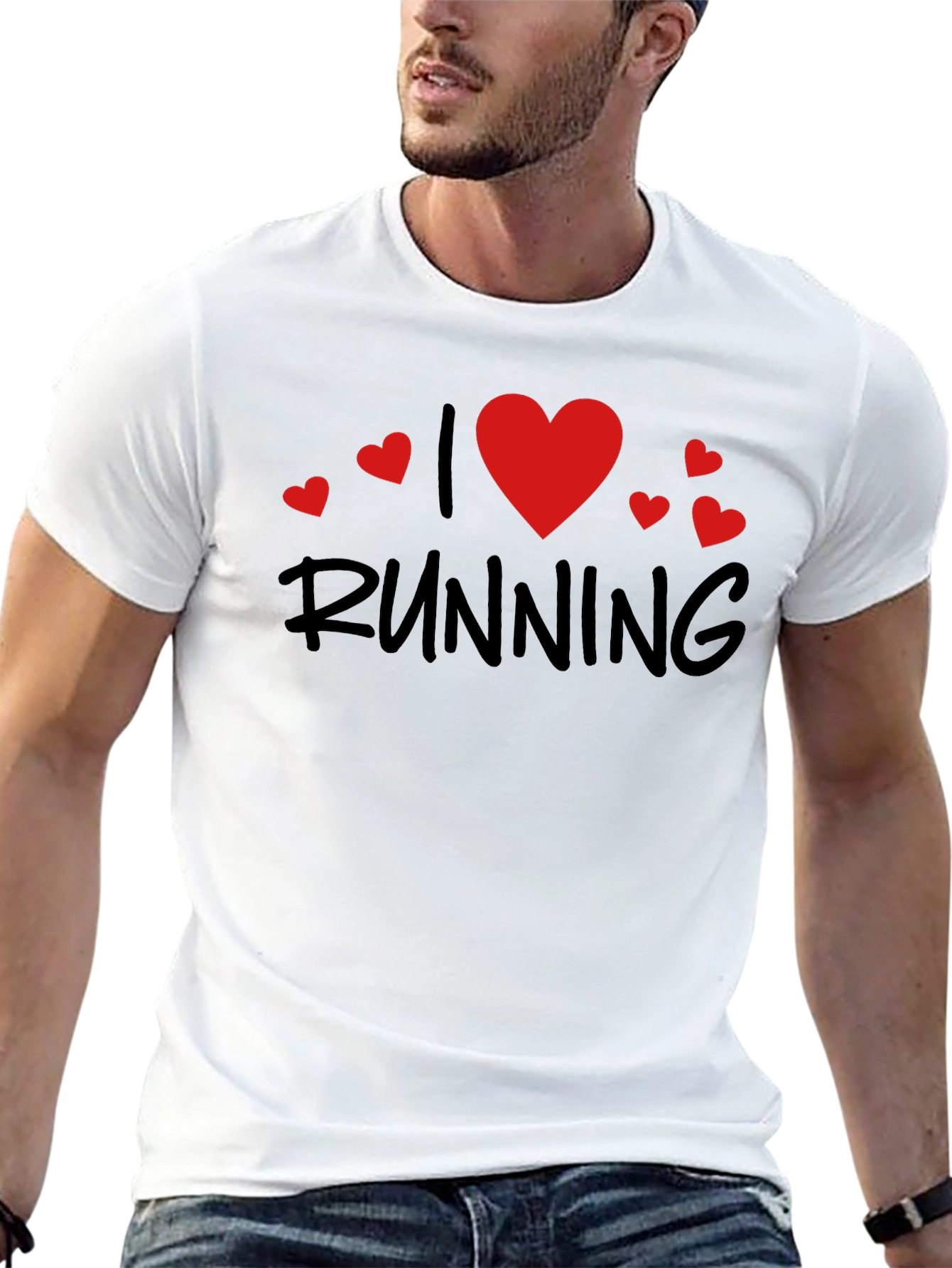 I Heart Running Black T-Shirt