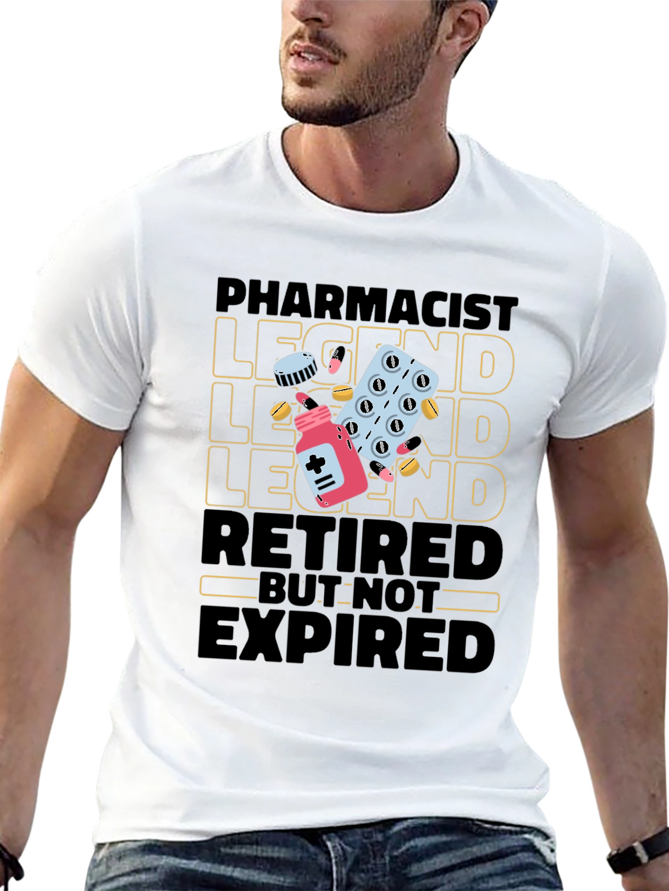 Pharmacist Legend Retired Graphic Tee