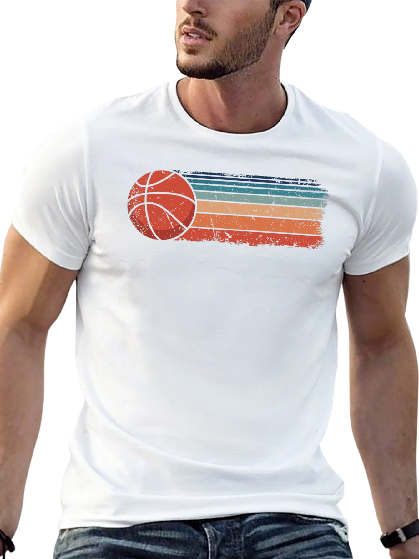 Retro Basketball Graphic Tee