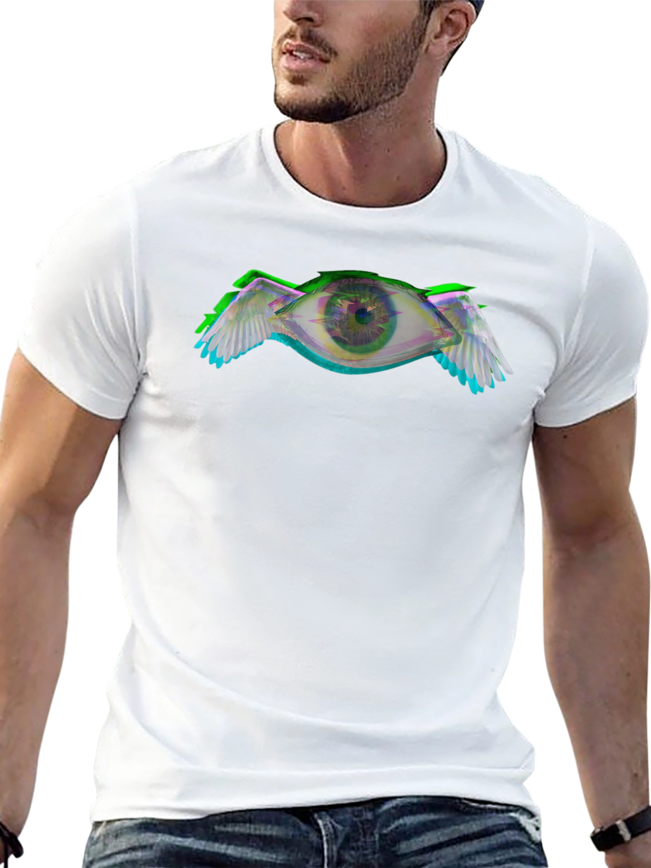 Winged Eye Graphic Black T-Shirt