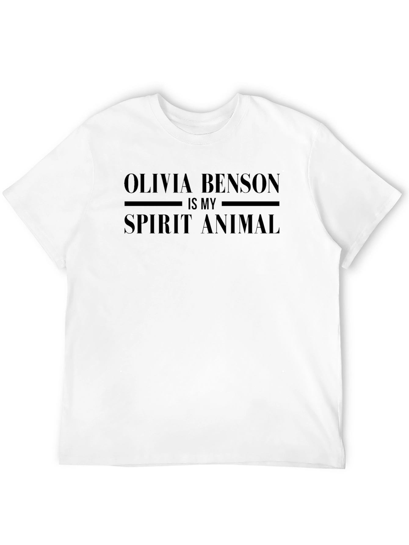 Olivia Benson Is My Spirit Animal Black T-Shirt