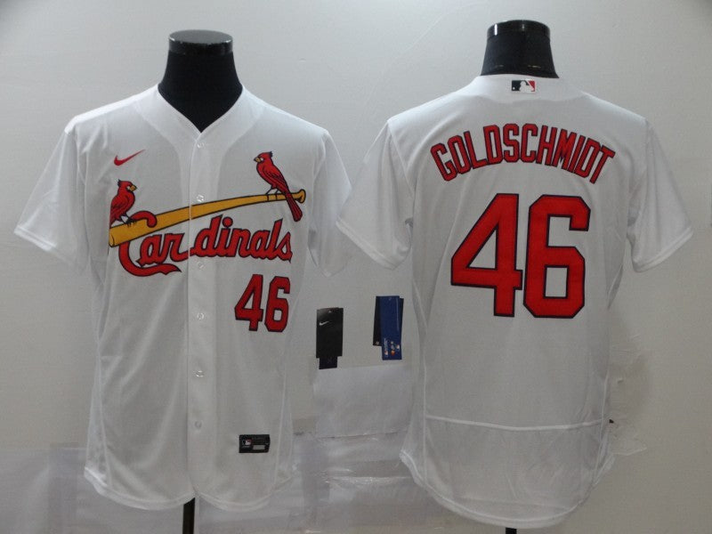 Men's St. Louis Cardinals Paul Goldschmidt #46 White Replica Player Jerseys