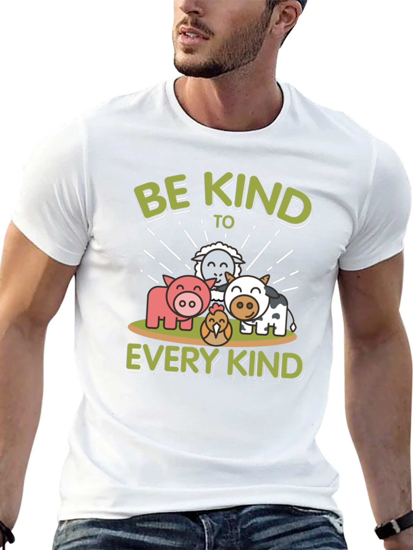Be Kind to Every Kind Animal Graphic T-Shirt