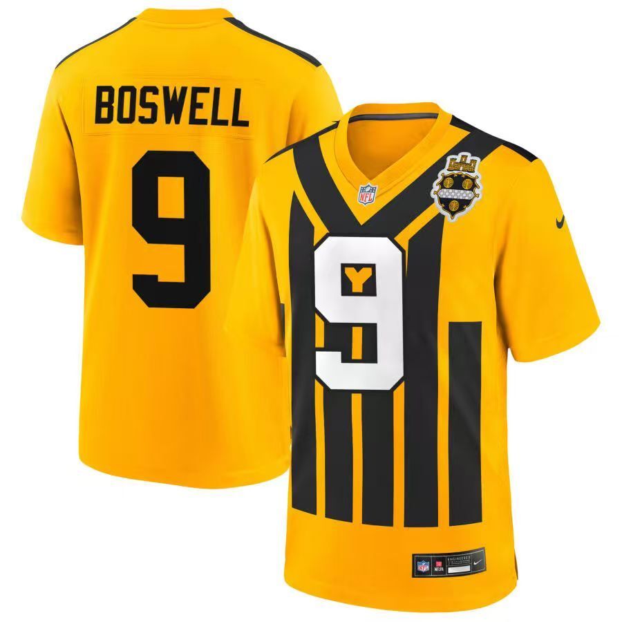 Men's Pittsburgh Steelers Chris Boswell Nike Jersey - Retro Yellow-2